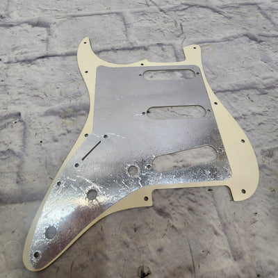 Unknown Stratocaster Pickguard Parchment-Black-Parchment