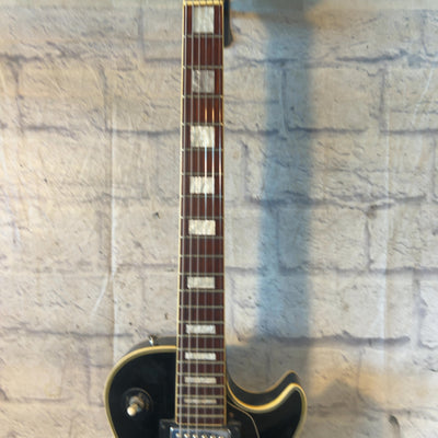 Memphis 103B 1970s Japanese Bolt On LP Style Black Electric Guitar