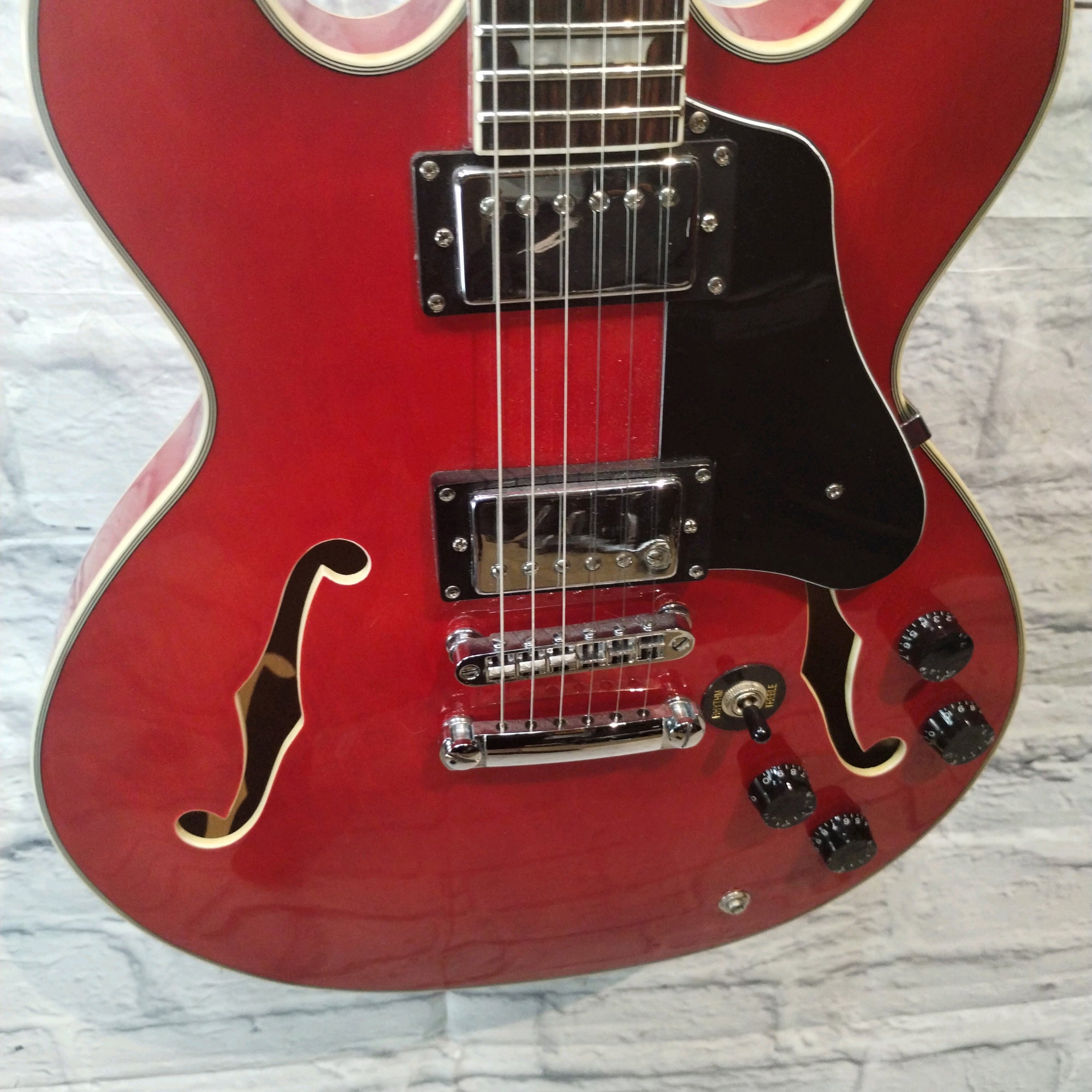 Firefly JSN 338 Hollowbody Electric Guitar - Red