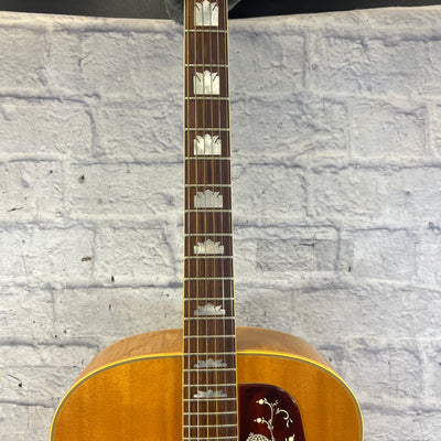 Gibson Vintage 1960s J200 Jumbo Acoustic with Cowboy Tooled Leather Case