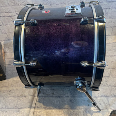 Premier 22 Transparent Purple Made in England  Kick Drum
