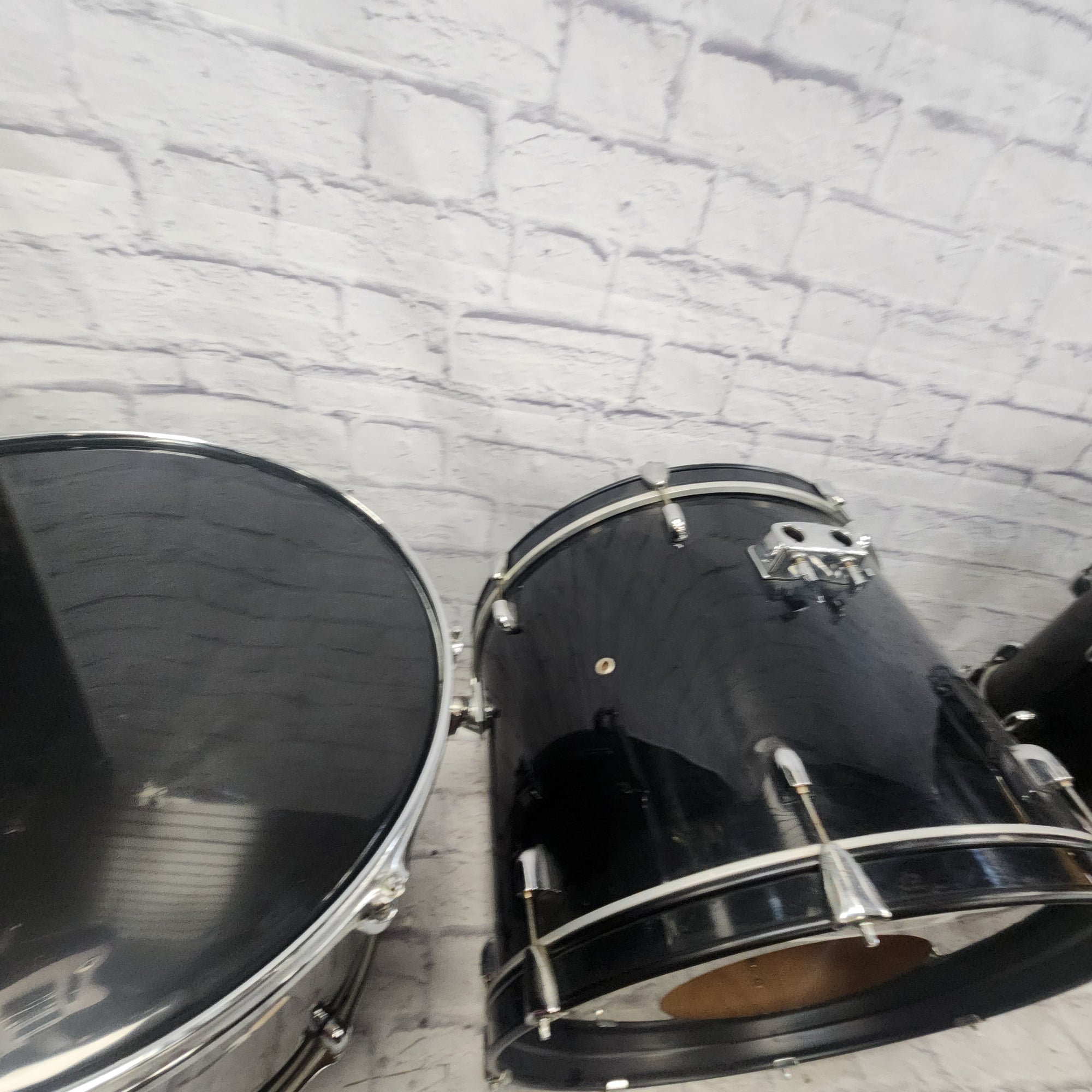 PDP Pacific Drums & Percussion 5pc Black Drum Set 12 13 14 16 22