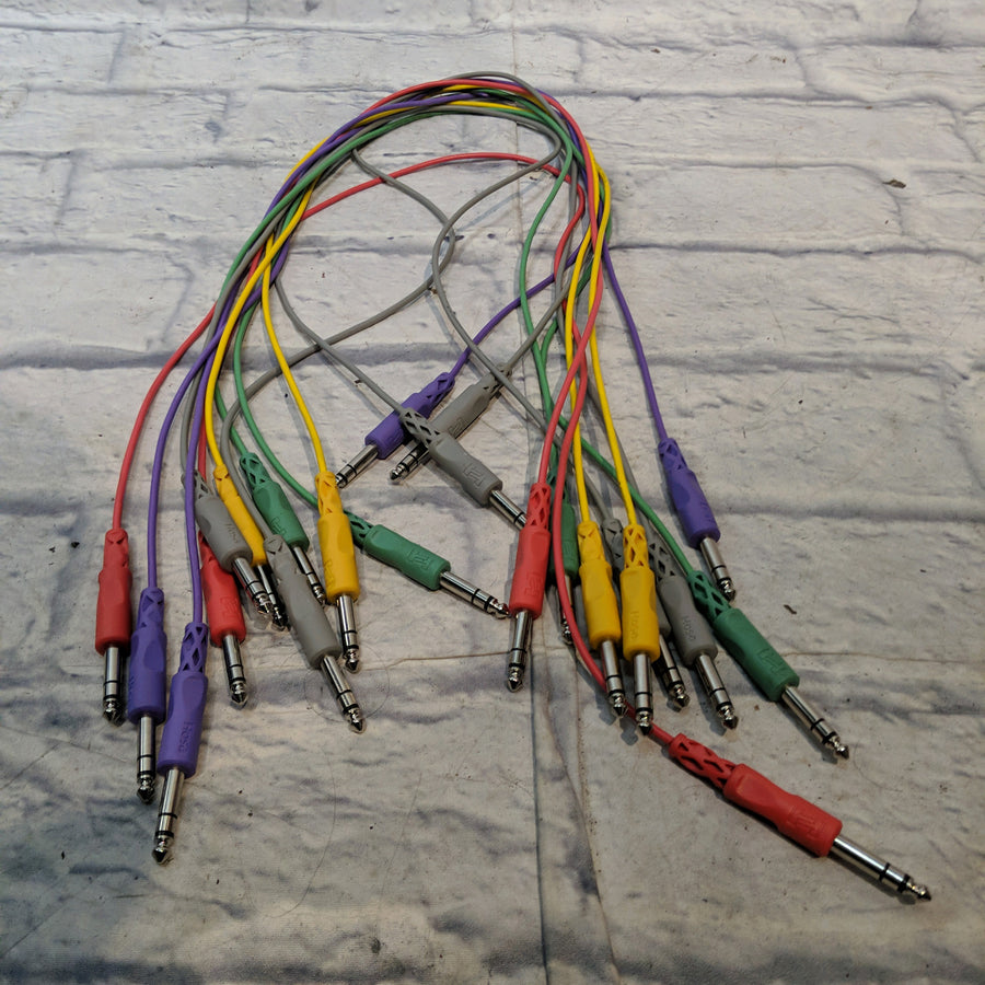 Hosa 1/ 4 Patch Cables (11 Count)  Rack Patchbay