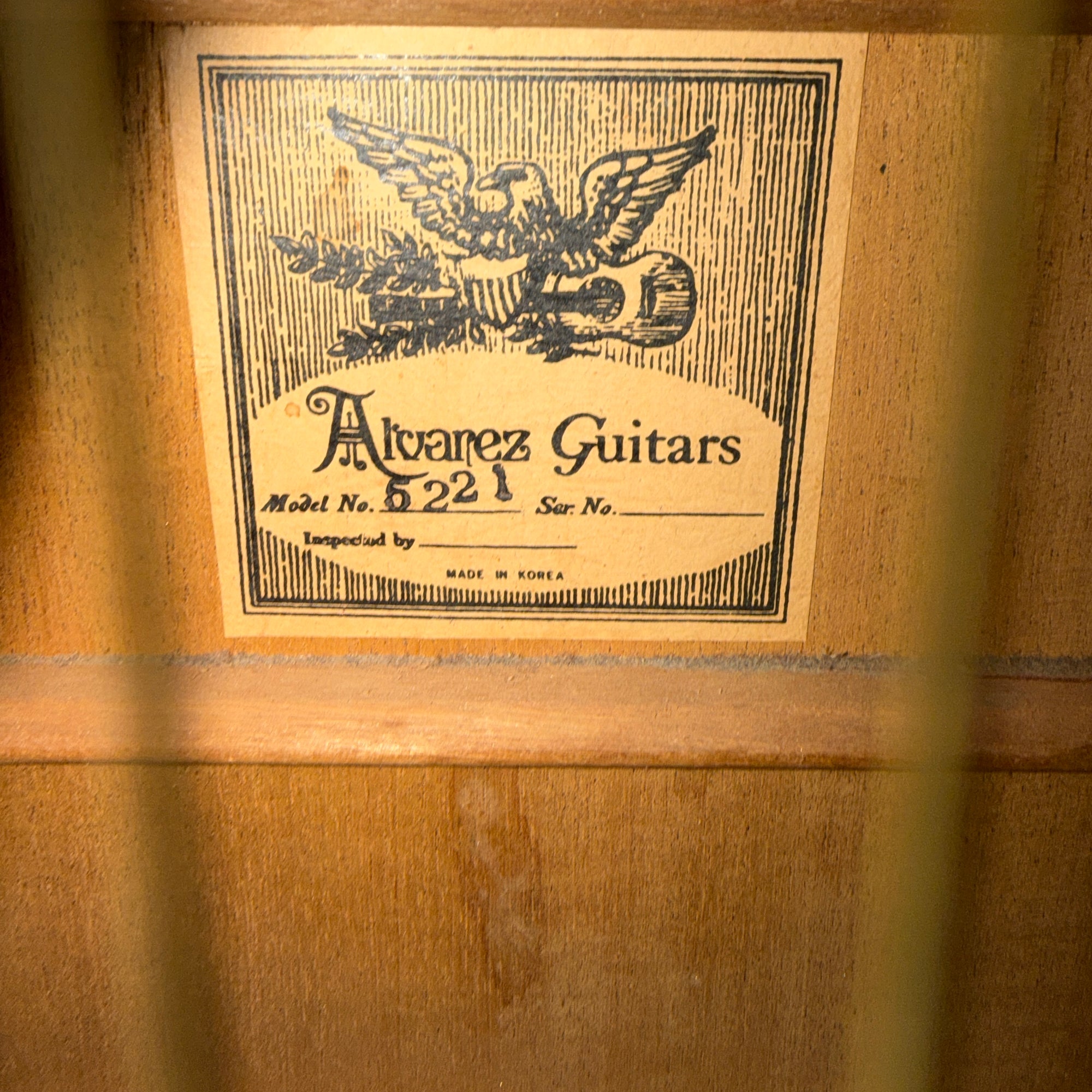 Alvarez Model 5221 Mahogany Lefty 12 String Acoustic Guitar