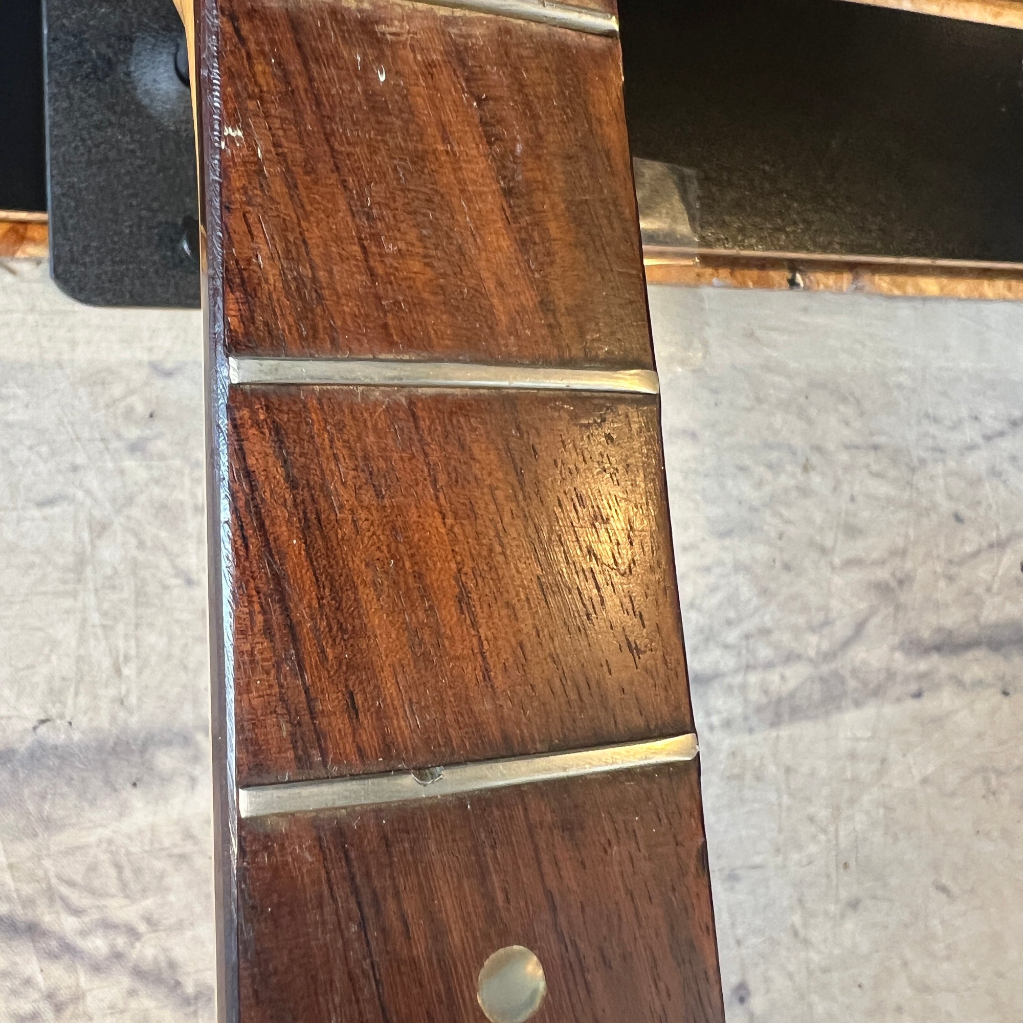 Unknown Vintage Japanese Electric Guitar Neck Missing Nut