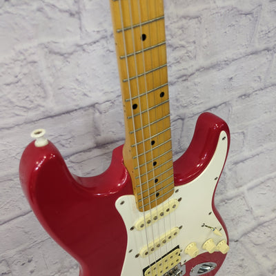 Squier Made in Korea Red HSS Stratocaster Electric Guitar