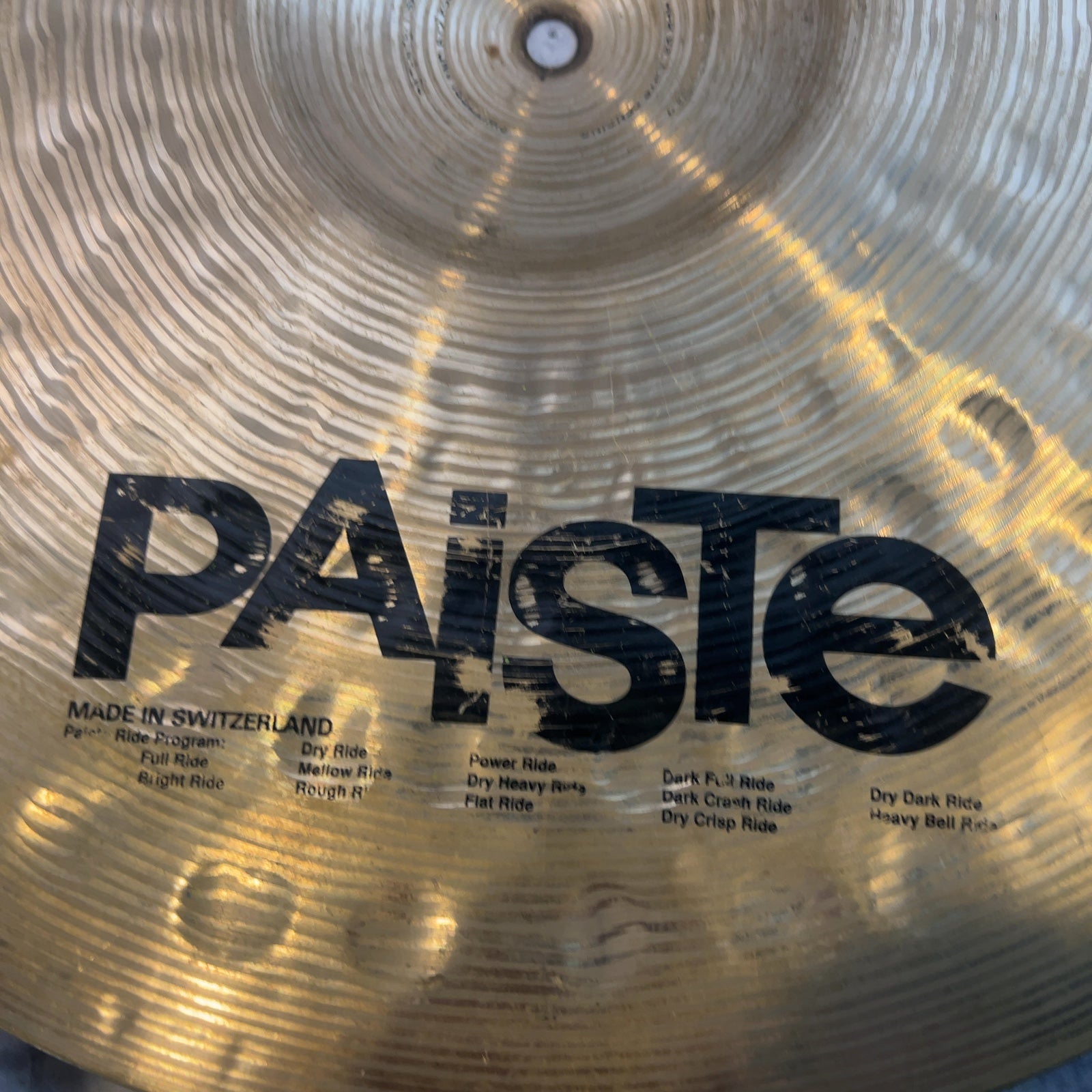 Paiste 20 Signature Dry Ride CRACKED AS-IS Ride Cymbal