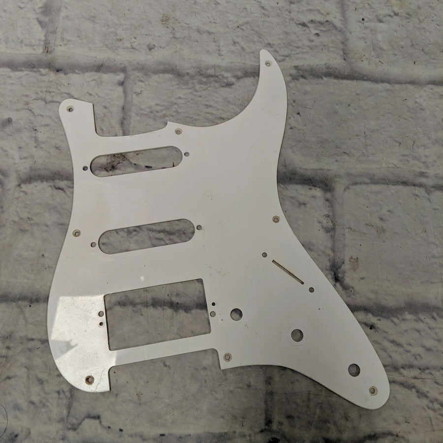 Unknown Flat White Strat 11 Hole Pickguard Pickguard