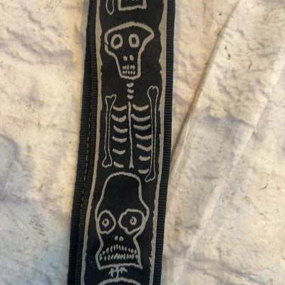 D'Addario Joe Satriani Skull & Bones Guitar Strap Strap