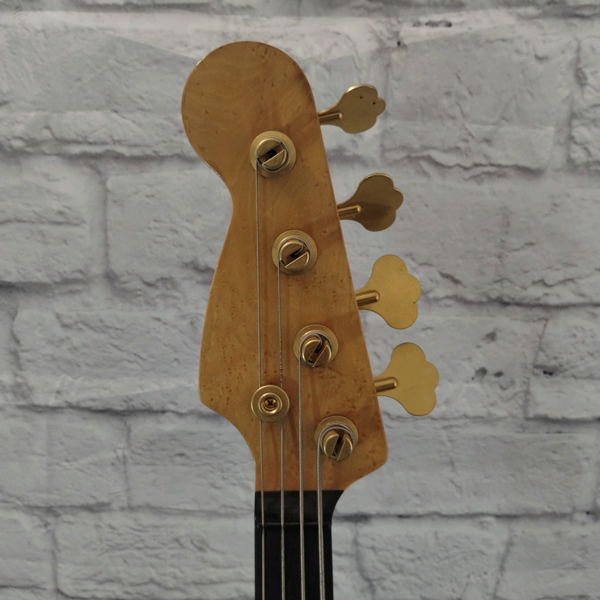 Warmoth Lefty Fretless Jazz 4 String Bass Guitar