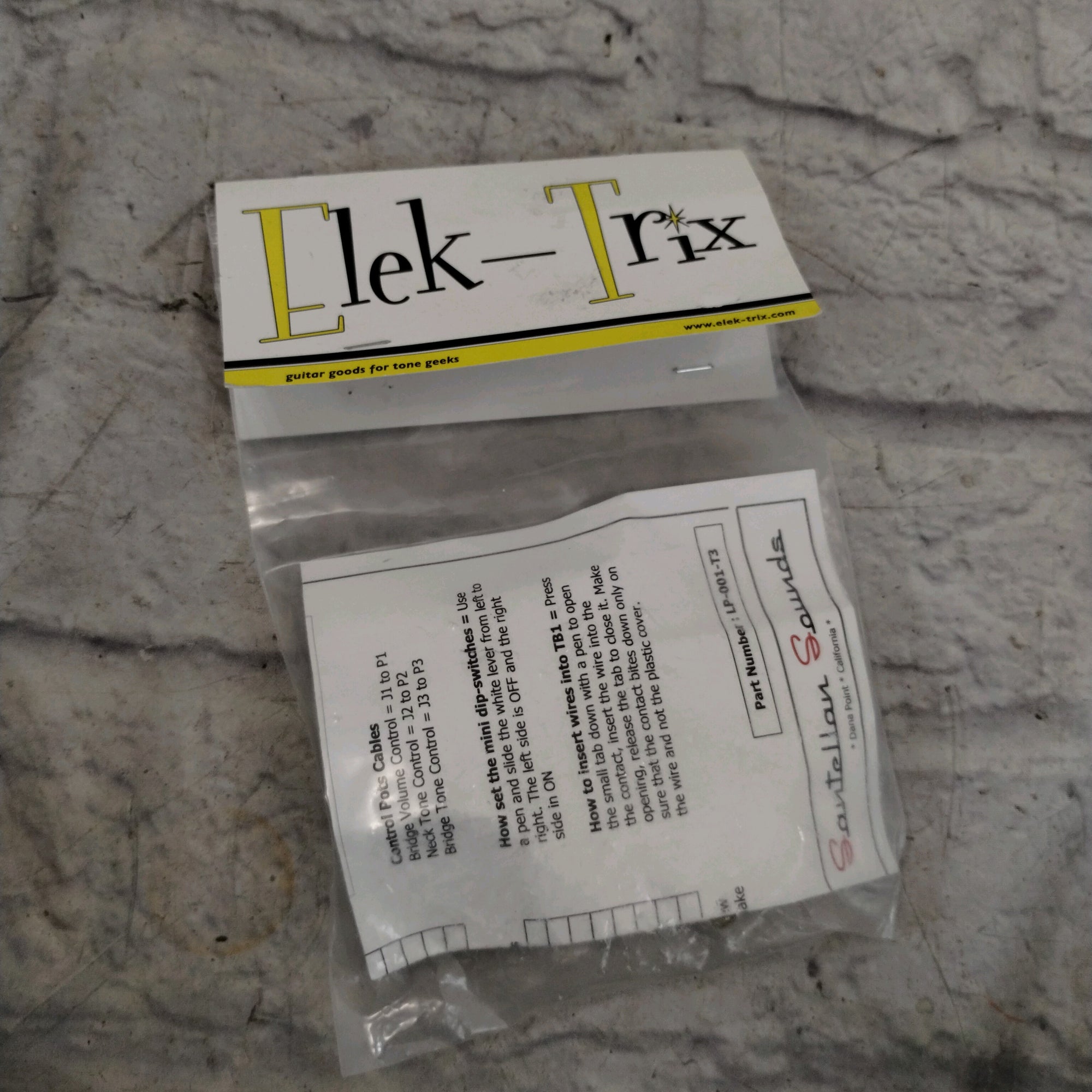 Elek-Trix Solderless Les Paul Wiring Harness