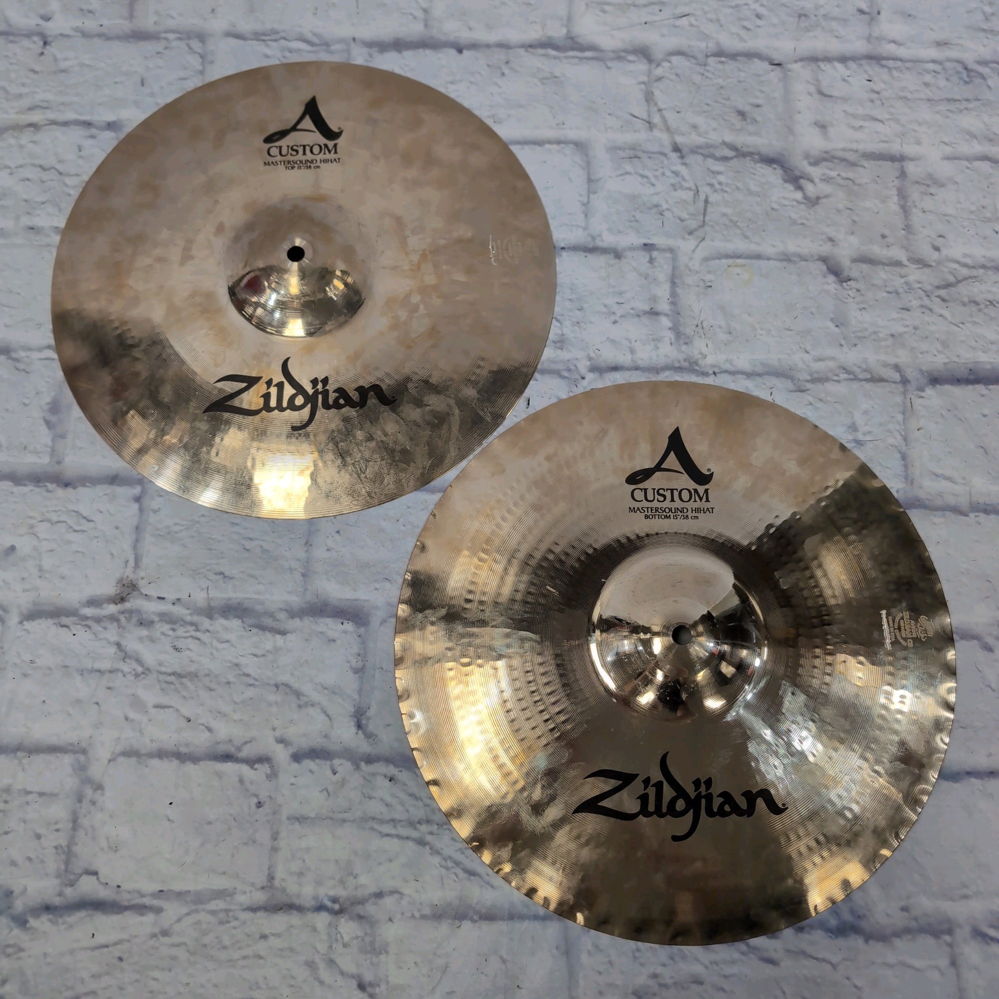 Zildjian 15" A Custom Mastersound Hi-Hat Cymbals (Pair)