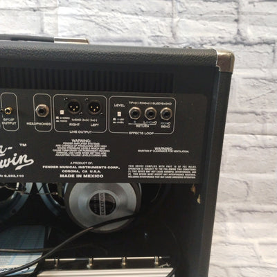 Fender Cyber Twin Combo Amp with Cover and 4-Button Footswitch Guitar Combo Amp