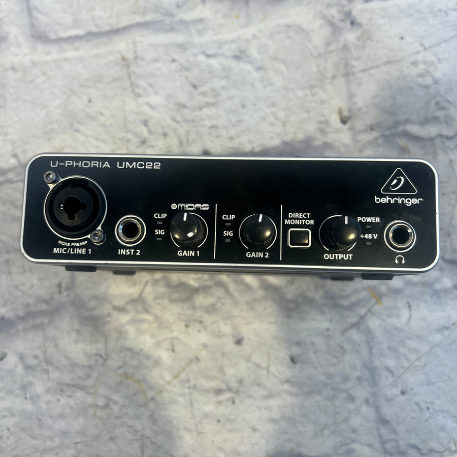 Behringer UMC22 USB Recording Interface