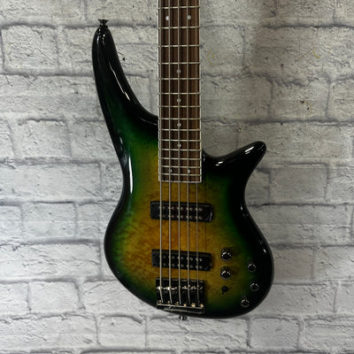 Jackson JS3Q SPECTRA V - Alien Burst 5 String Bass Guitar