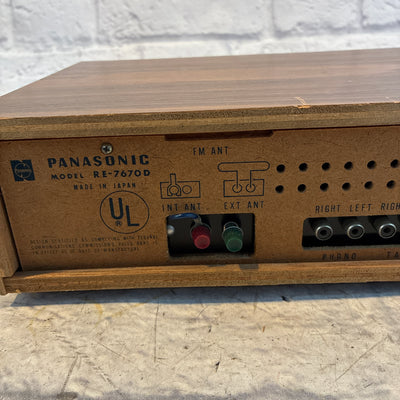 Panasonic RE-7670D AM/FM Multiplex Stereo Receiver (1970s) - Classic Wood Case