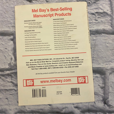 Mel Bay Premium Quality Manuscript Paper