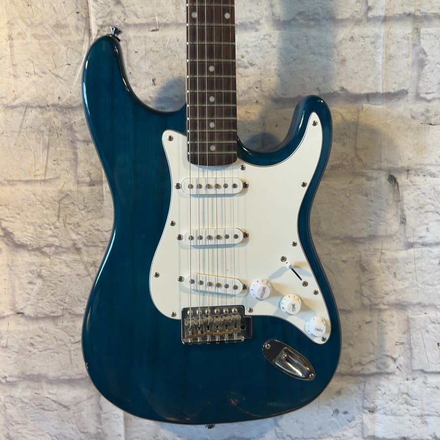 J Reynolds S Style Turquoise Electric Guitar