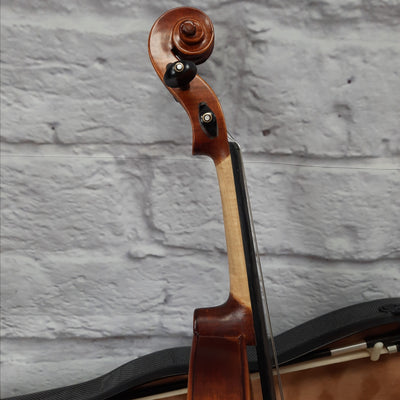 D. Baesel Red Brown 4/4 Violin with Hygrogometer Hard Case and Bow - SNMSK2018-11