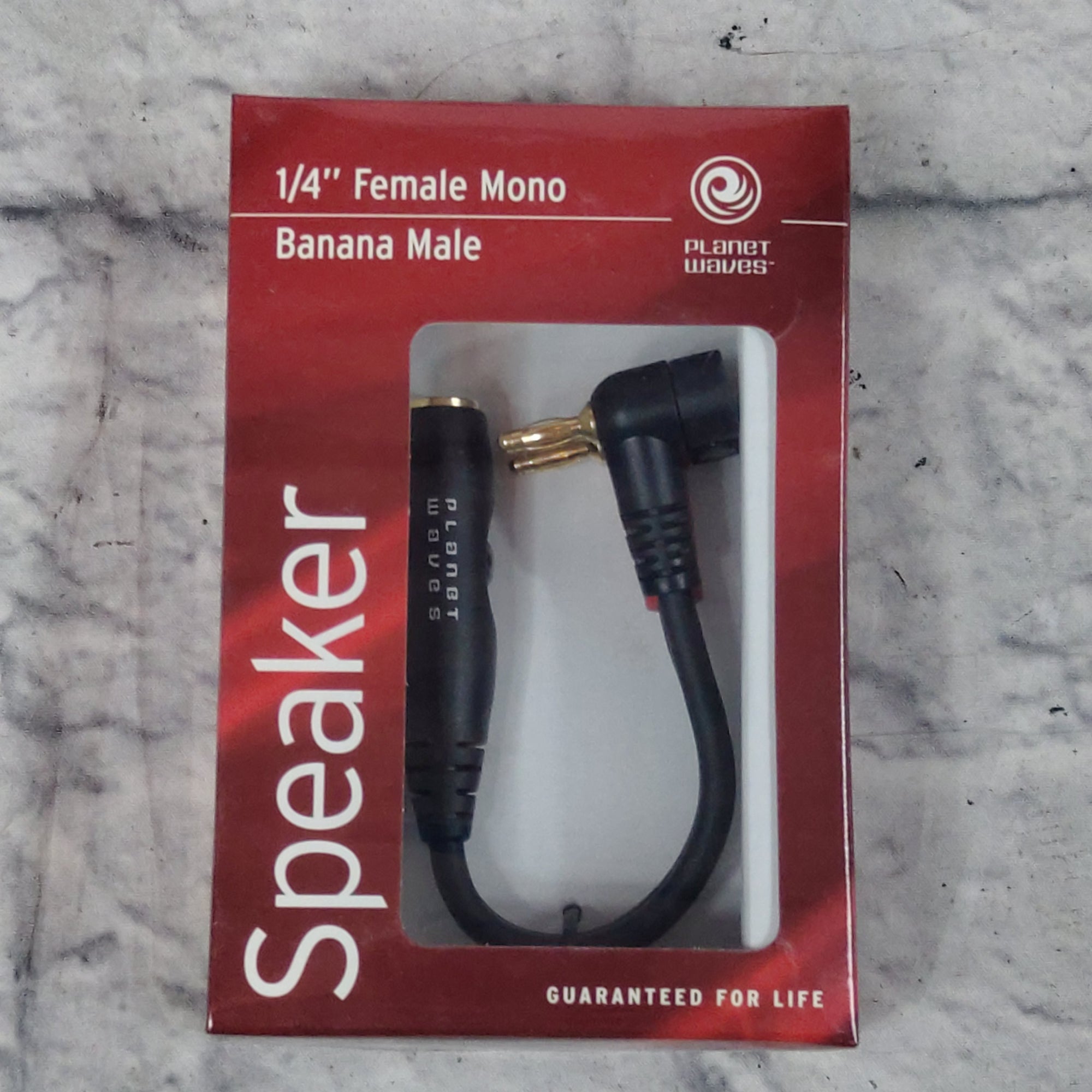 Planet Waves PW-P035P 1/4" Female Mono / Banana Male Speaker Cable Adapter