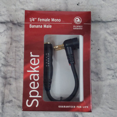 Planet Waves PW-P035P 1/4" Female Mono / Banana Male Speaker Cable Adapter
