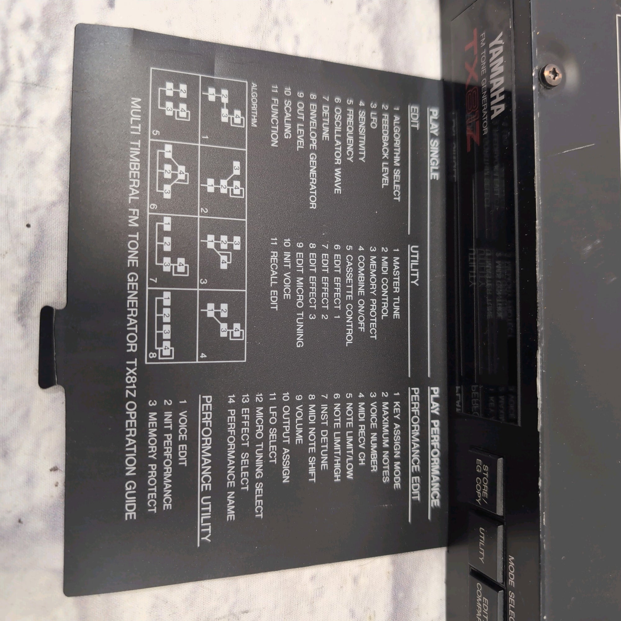 Yamaha  TX81Z FM Tone Generator Rack Synth