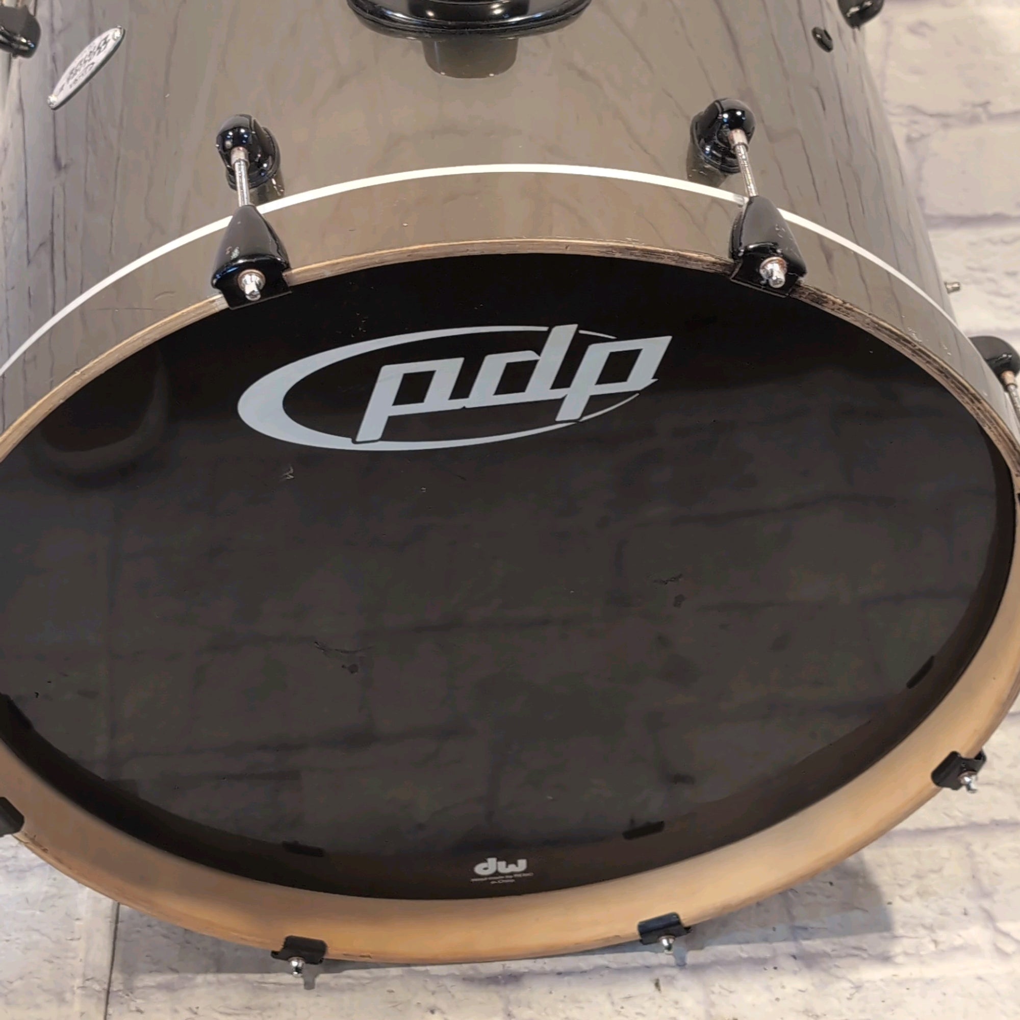 PDP Pacific Drums & Percussion Double Drive Bass Drum 22x18" Metallic Green / Gold