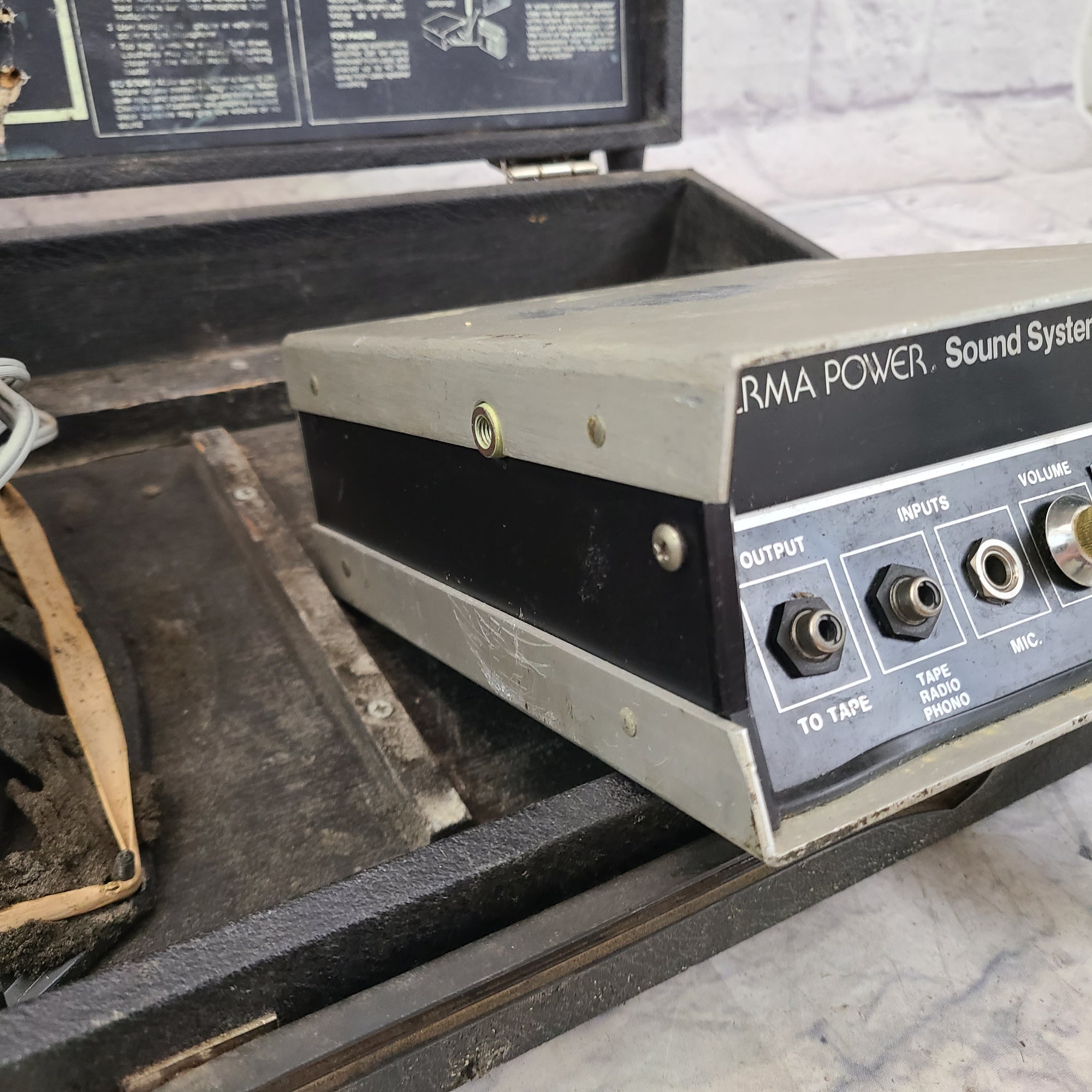 Vintage Perma Power Battery Powered Portable PA System