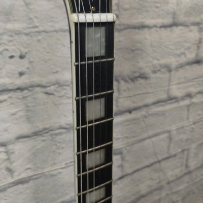 Unknown Ebony Les Paul Custom Style Guitar