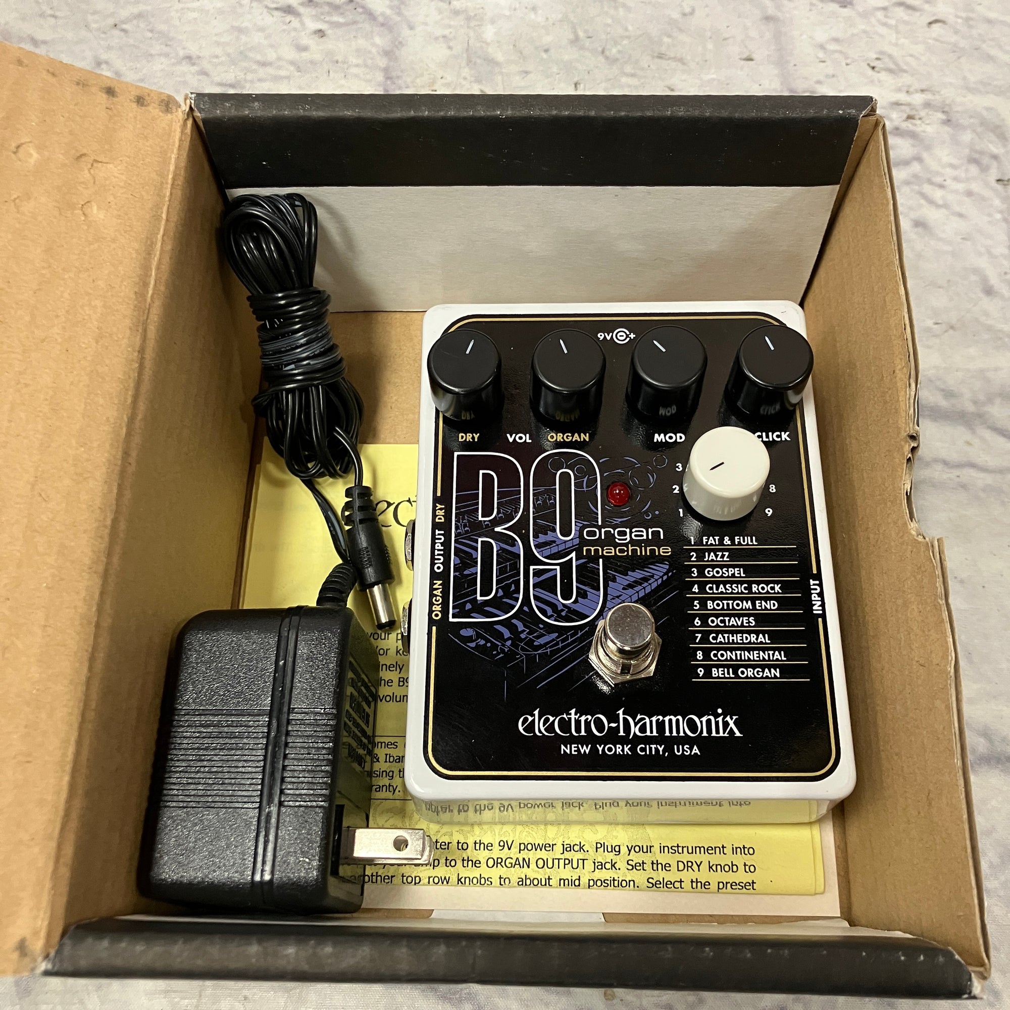 Electro-Harmonix B9 Organ Machine Reverb Pedal