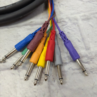 Hosa 8 Channel TRS to TRS  Snake 12"