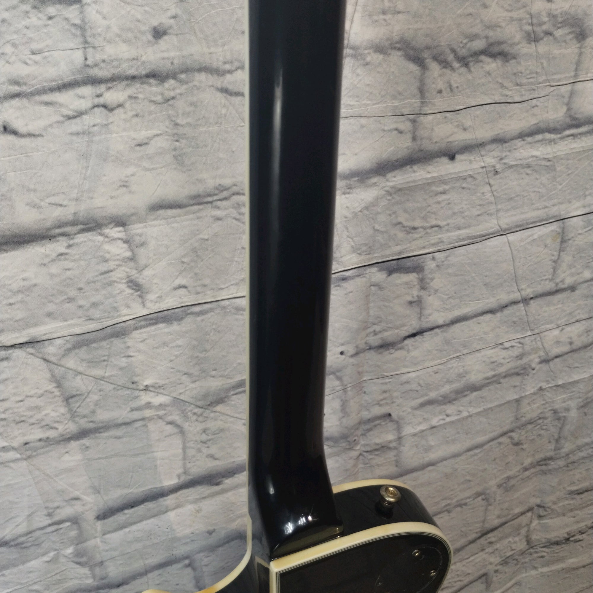 Unknown Ebony Les Paul Custom Style Guitar