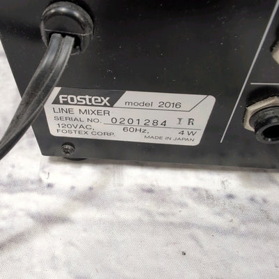 Fostex Model 2016 Rack Line Mixer