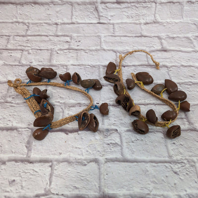 Traditional Seed Pod Ankle Shakers - Handmade Rhythmic Dance Rattles