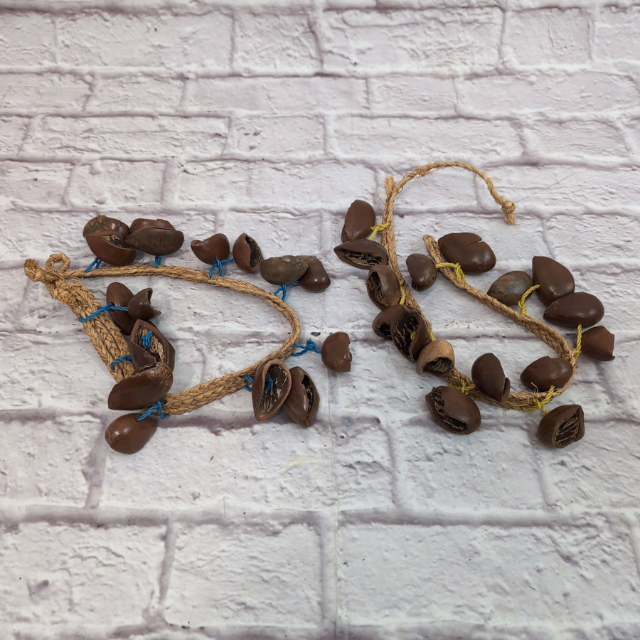 Traditional Seed Pod Ankle Shakers - Handmade Rhythmic Dance Rattles