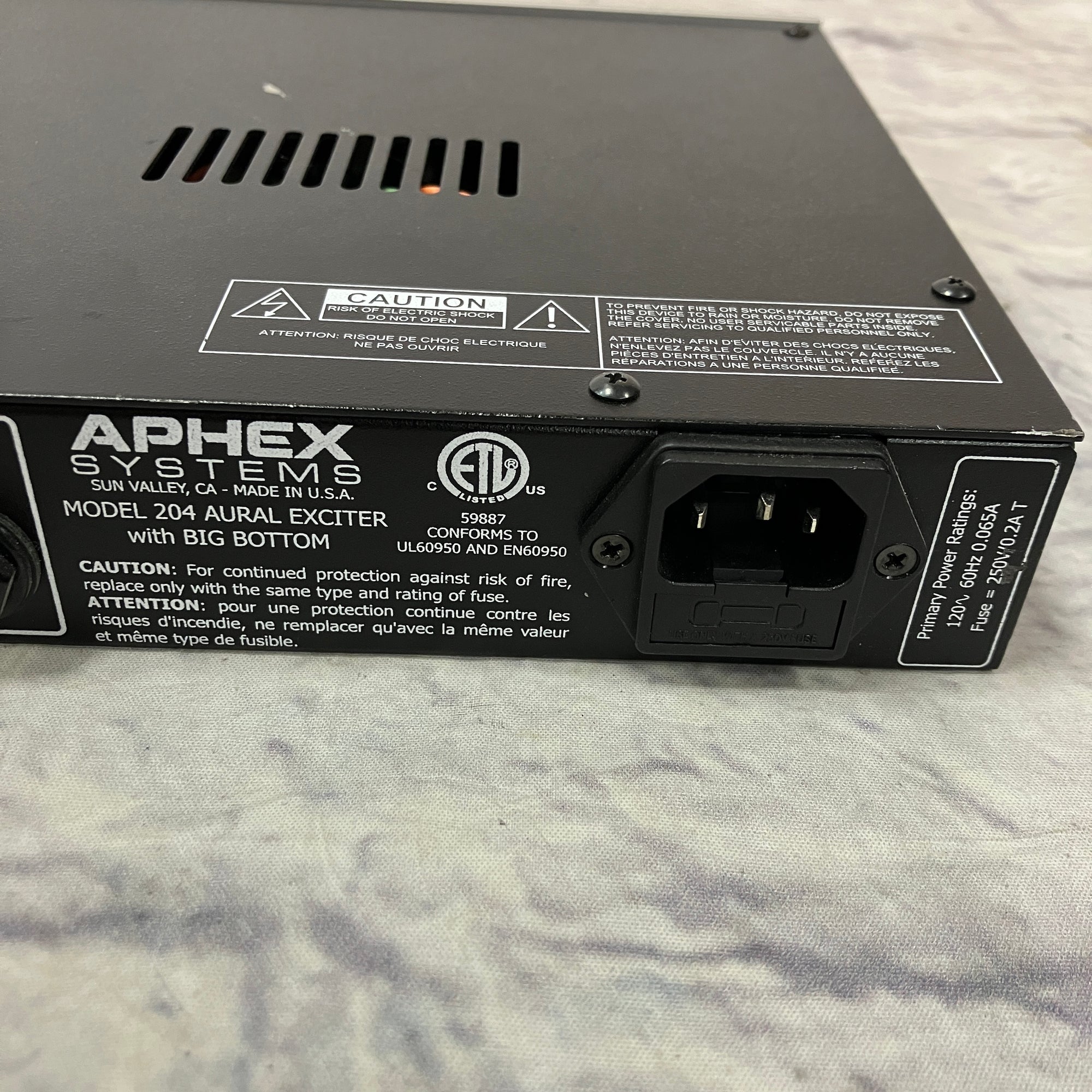 Aphex 204 Aural Exciter Rack Unit