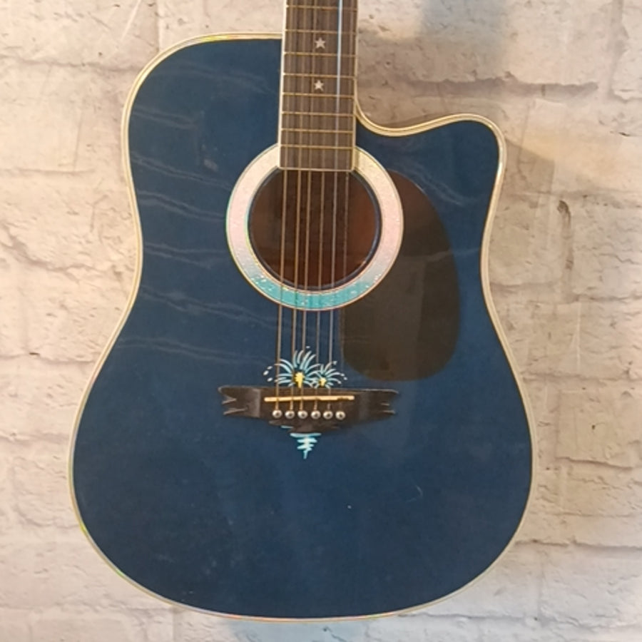 Esteban Fireworks Dreadnaught Acoustic Guitar 2007 Acoustic Guitar