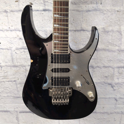 Ibanez RG350EX Black / Silver Solid Body with Locking Tremolo