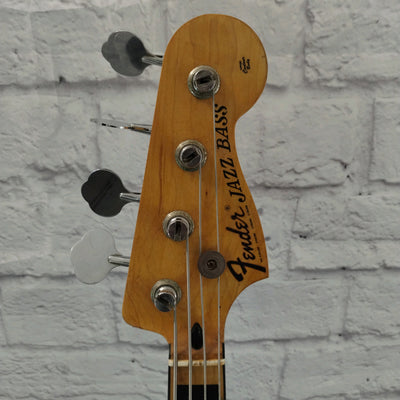 Unknown 70's "Fender" Jazz Bass Black W/ Case