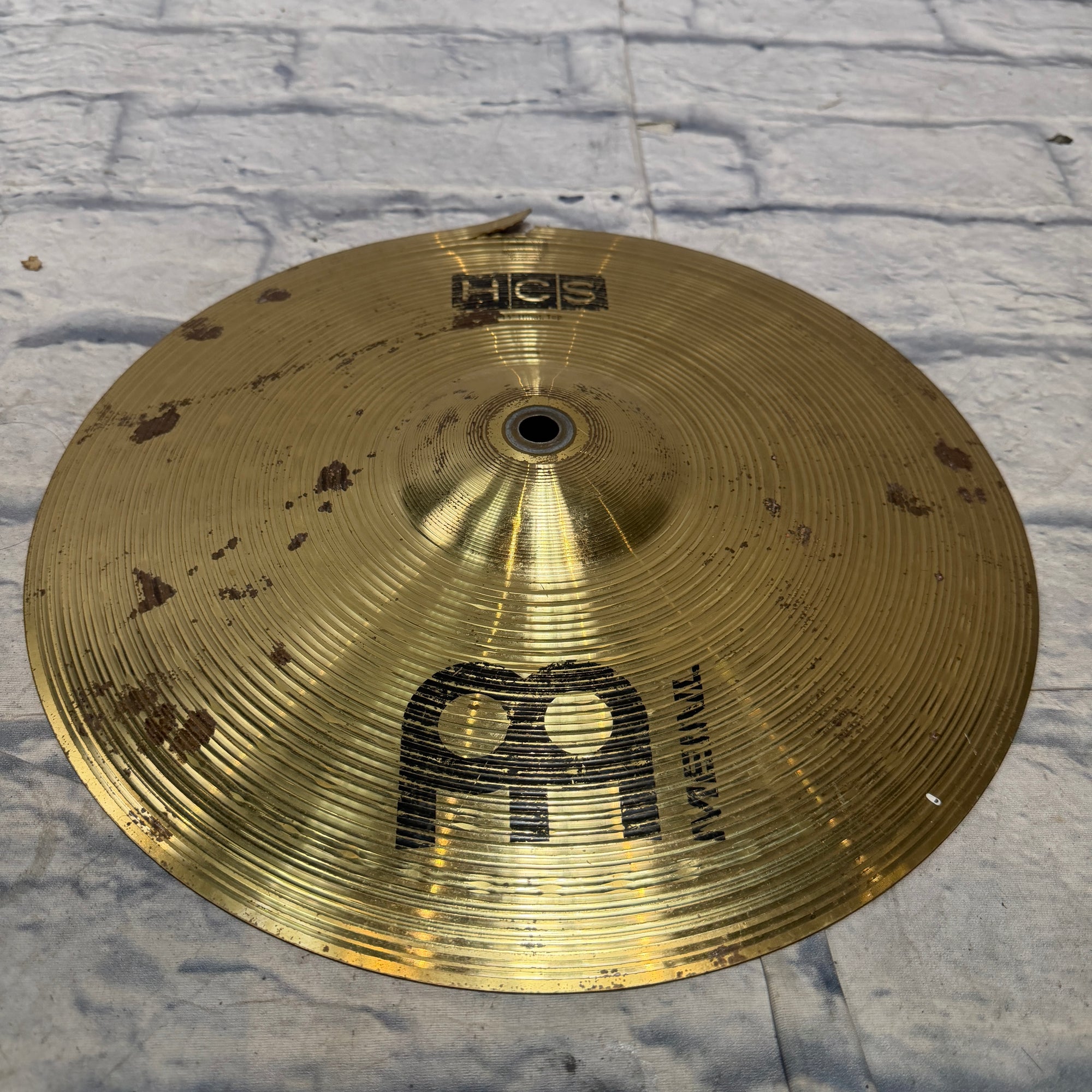 Meinl 14" High Hat TOP ONLY CRACKED Hi Hats
