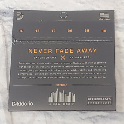 D'Addario XT Nickel Plated Steel 10-46 Electric Guitar Strings