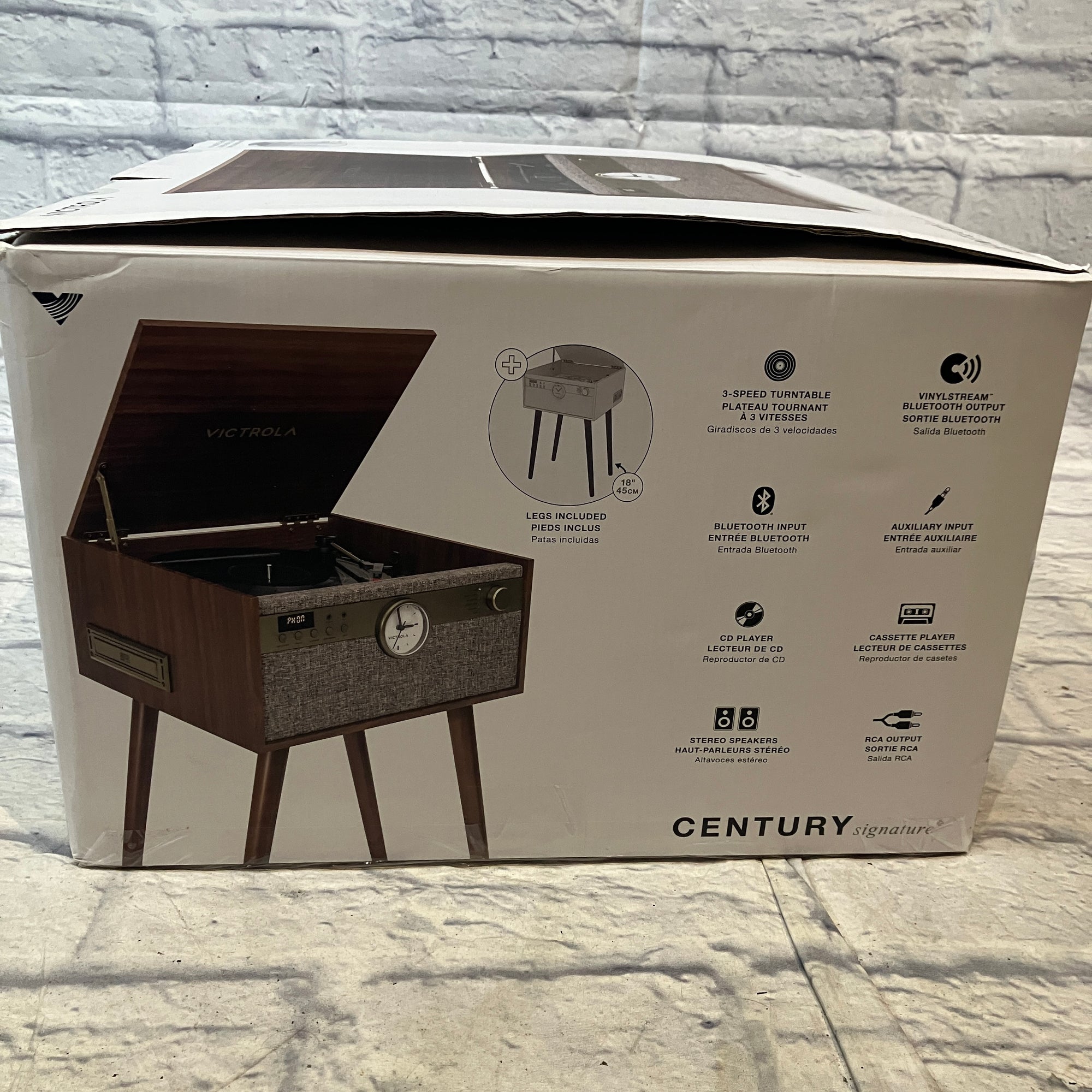 Victrola Century 6-in-1 Vinyl Record Player & Music Center