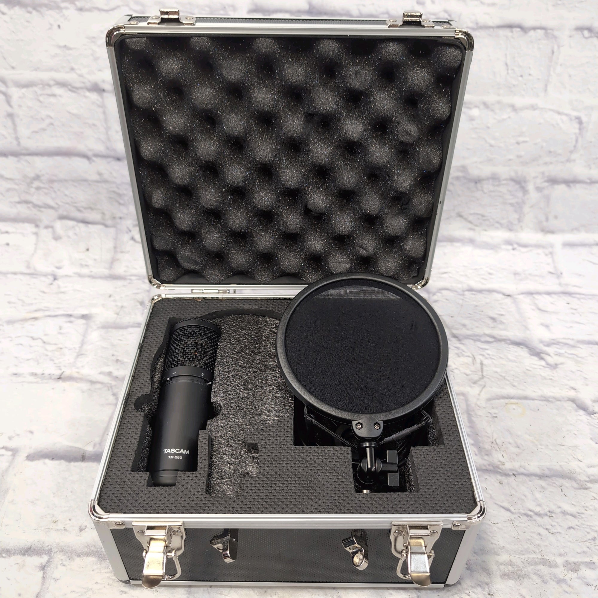 Tascam TM-280 Condenser Microphone with Shockmount and Case Microphone