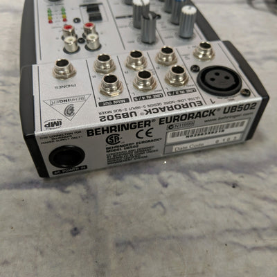 Behringer Eurorack UB502 5 Channel Mixer with Power Supply