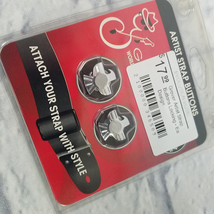 Grover Artist Strap Buttons Locking - Eagle Design