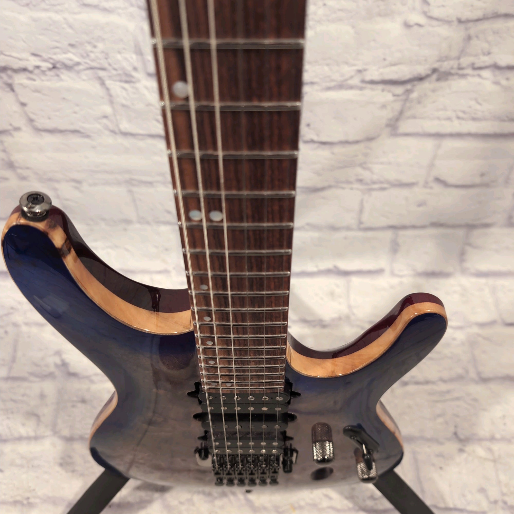 Ibanez Premium S1070PBZ Electric Guitar Cerulean Blue Burst with Original Gig Bag