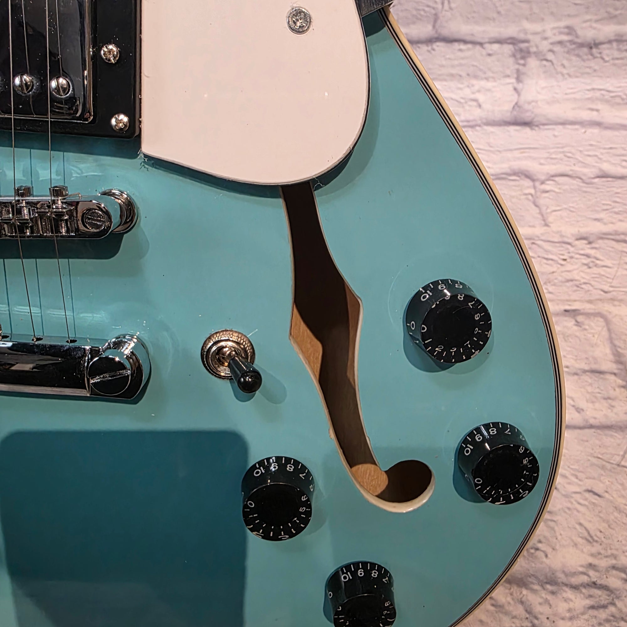 Rafferty Guitars Aqua Semi-Hallow Electric Guitar