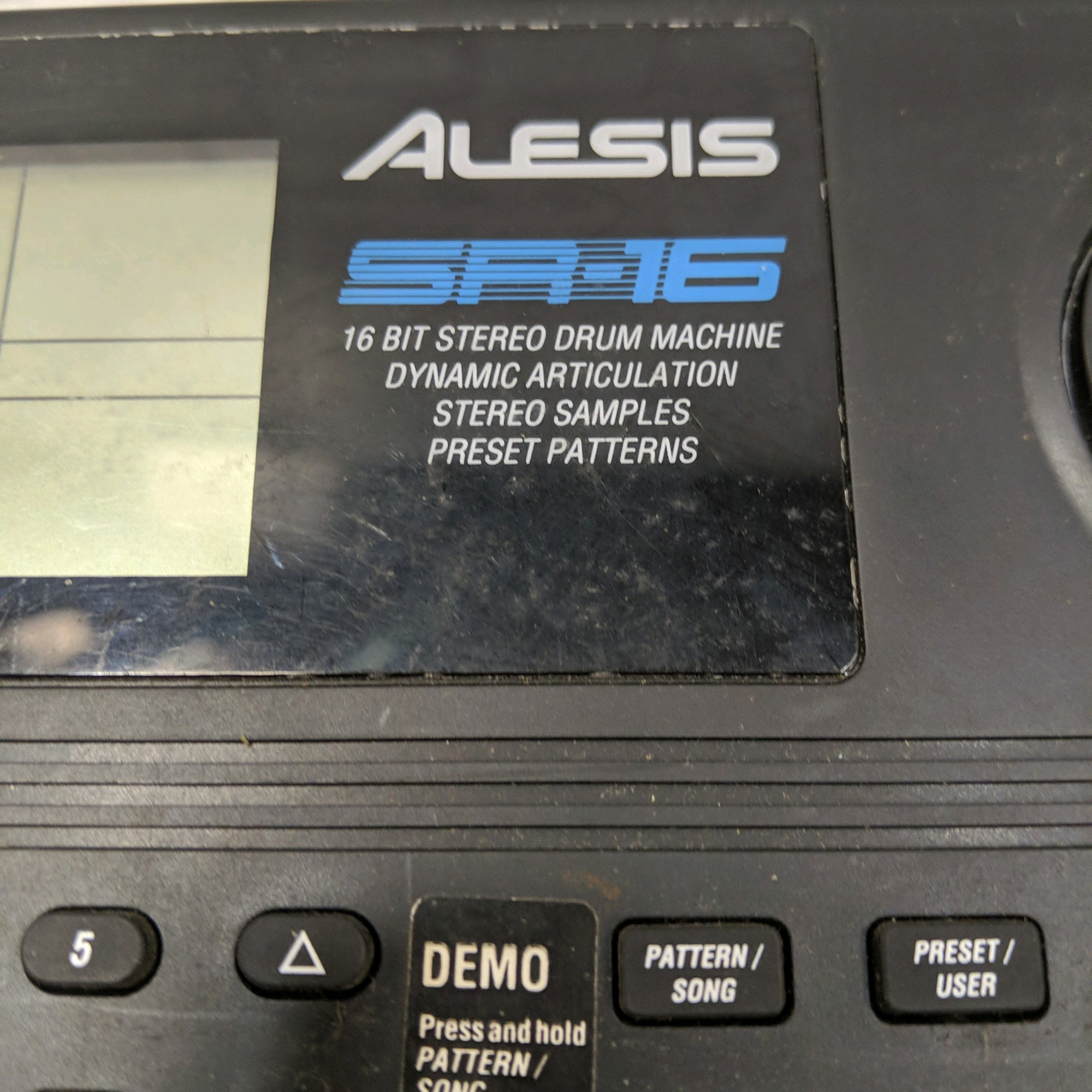 Alesis SR-16 Electric Drum Machine w/ Power Supply