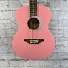 Luna Aurora AR BOR Pink Acoustic Guitar