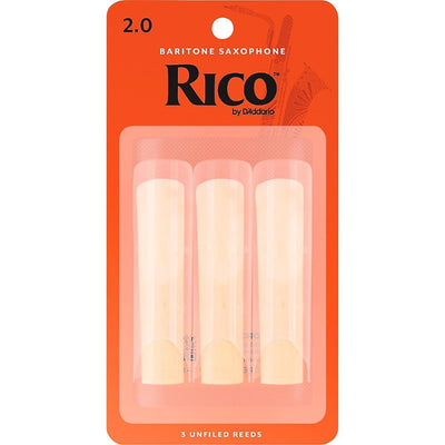 Rico Baritone Saxophone Reeds 2.0 3-Pack